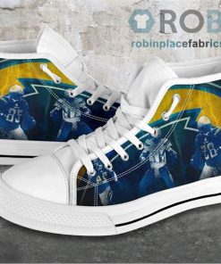 Los Angeles Charger Canvas Sneaker Top Shoes