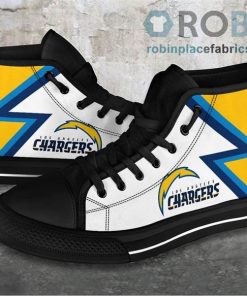 Los Angeles Chargers Canvas High Top Shoes