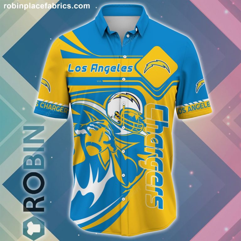 Los Angeles Chargers NFL Casual Button Down Hawaiian Shirts