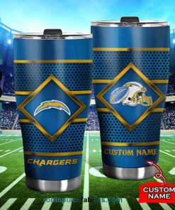 Los Angeles Chargers NFL Custom Name Tumblers Cup Los Angeles Chargers NFL Custom Name Tumblers Cup