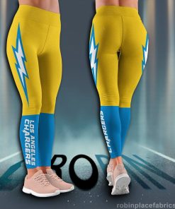 Los Angeles Chargers NFL High Waisted Leggings