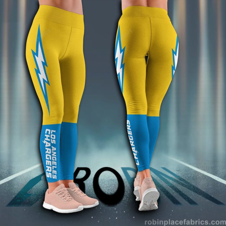 Los Angeles Chargers NFL High Waisted Leggings