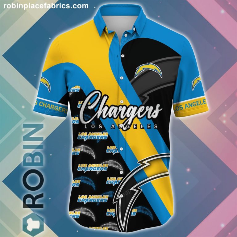 Los Angeles Chargers NFL Short Sleeve Button Down Shirt