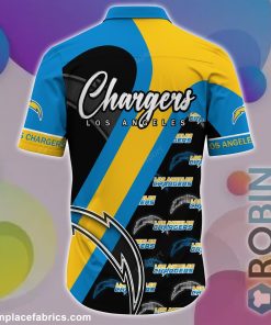 Los Angeles Chargers NFL Short Sleeve Button Down Shirt