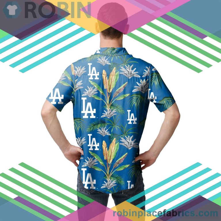 Los Angeles Dodgers Mlb Victory Vacay Button Up Shirt