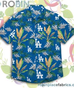 Los Angeles Dodgers Mlb Victory Vacay Button Up Shirt