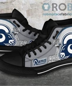 Los Angeles Rams Canvas Shoes High Top