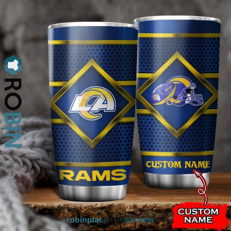 Los Angeles Rams NFL Custom Name Tumblers Cup