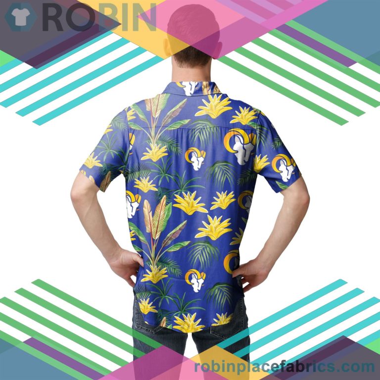 Los Angeles Rams Nfl Victory Vacay Button Up Shirt