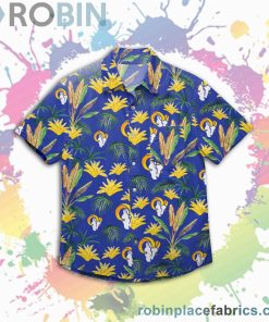 Los Angeles Rams Nfl Victory Vacay Button Up Shirt