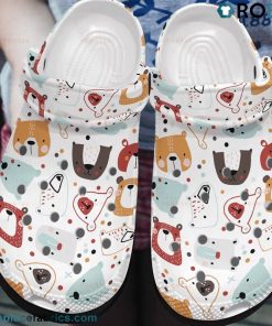 Lots Of Bear Colorful Crocs Shoes