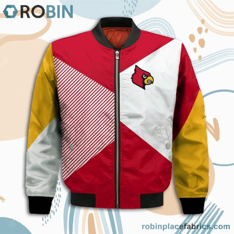 Louisville Cardinals Damn Right I Am Cardinals Fan Now And Forever Bomber Jacket