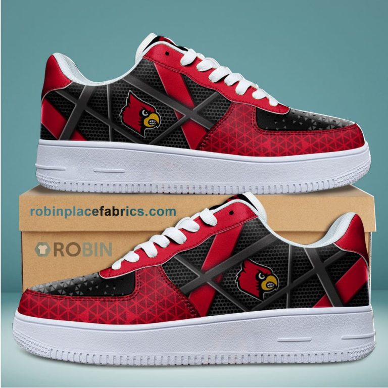 Louisville Cardinals NCAA Football Team Air Force 1 NAF Sneakers