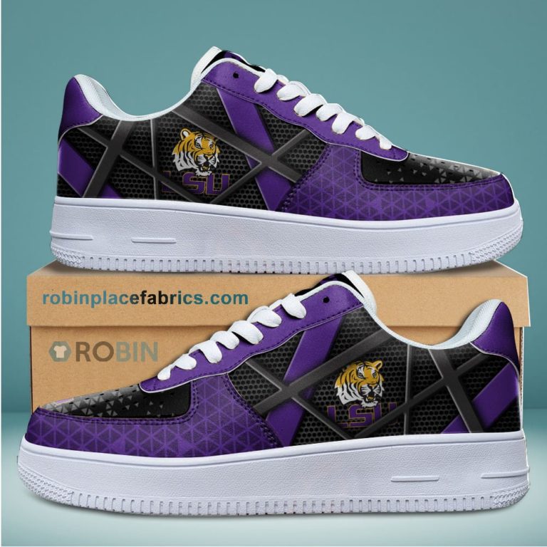 LSU Tigers NCAA Football Team Air Force 1 NAF Sneakers