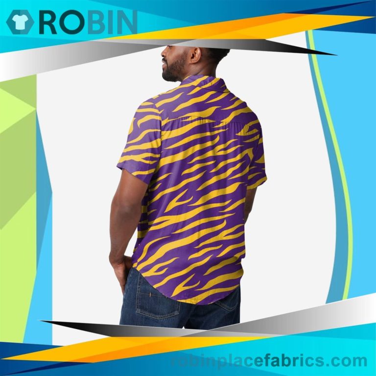 LSU Tigers Thematic Button Up Shirt