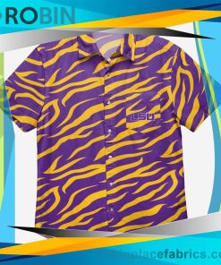 LSU Tigers Thematic Button Up Shirt