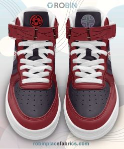 Madara Uchiha Weapon Sneakers Air Mid Custom Anime Shoes Madara Uchiha Weapon Sneakers Air Mid Custom Anime Shoes