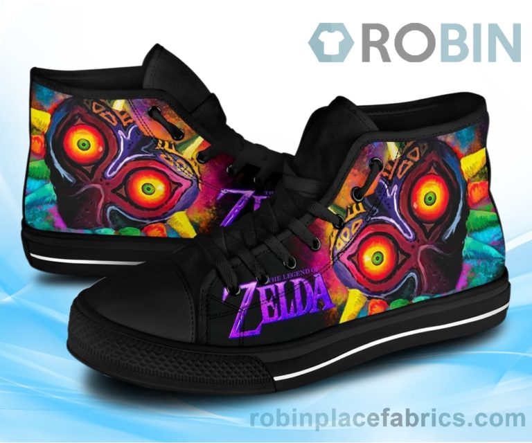 Majora’s Sneakers Legend Of Zelda Canvas High Top Shoes