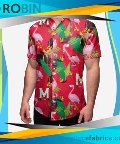 Maryland Terrapins Floral Button Up Shirt