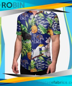Memphis Tigers Floral Button Up Shirt