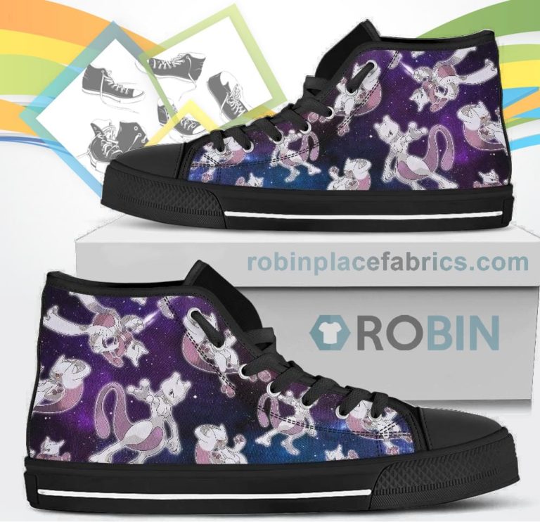 Mewtwo Canvas High Top Shoes