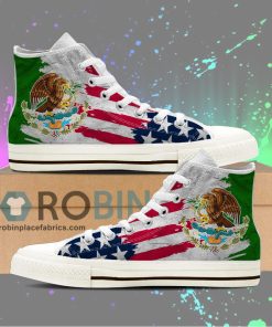 Mexican American Pride Canvas High Top Sneaker