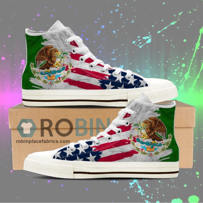 Mexican American Pride Canvas High Top Sneaker