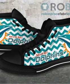 Miami Dolphins Charger Canvas Sneaker Top Shoes Miami Dolphins Charger Canvas Sneaker Top Shoes