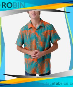 Miami Dolphins Hawaiian Button Up Shirt