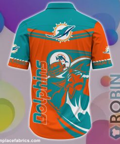 Miami Dolphins NFL Casual Button Down Hawaiian Shirts
