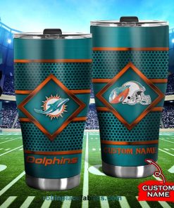 Miami Dolphins NFL Custom Name Tumblers Cup