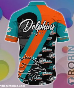 Miami Dolphins NFL Short Sleeve Button Down Shirt