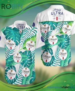 Michelob Ultra Beer Summer Hawaiian Beach Shirt