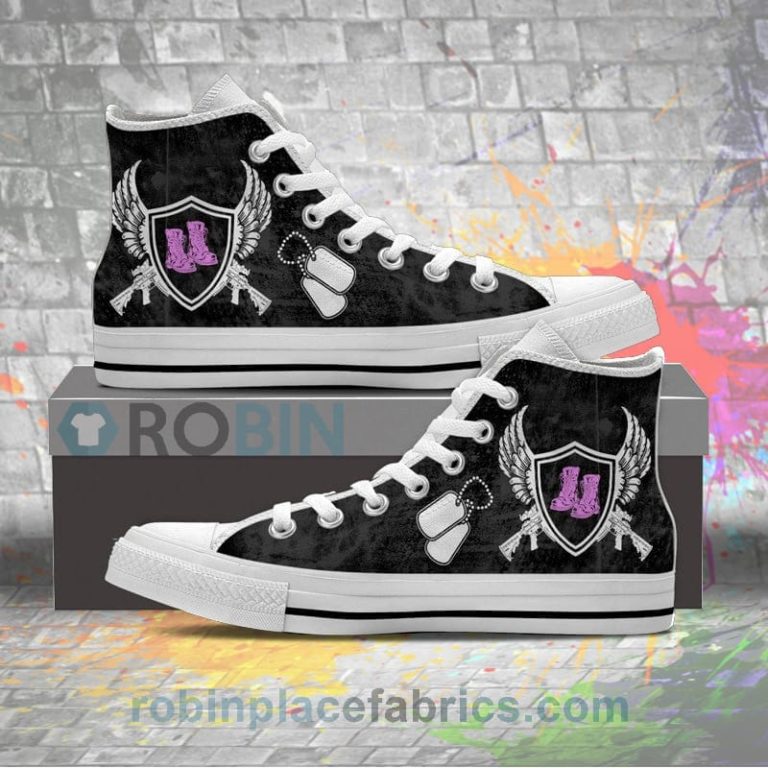 Military Women Canvas High Top Sneaker