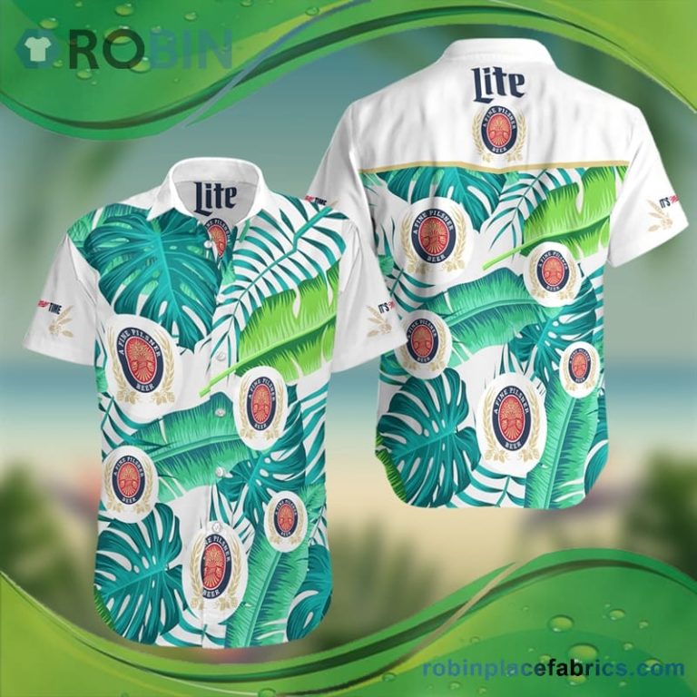 Miller Lite Hawaiian Shirt
