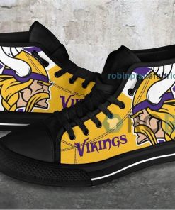 Minnesota Vikings Canvas High Top Shoes