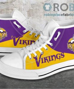 Minnesota Vikings Canvas Shoes High Top