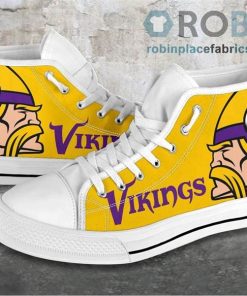 Minnesota Vikings Canvas Sneaker Top Shoes