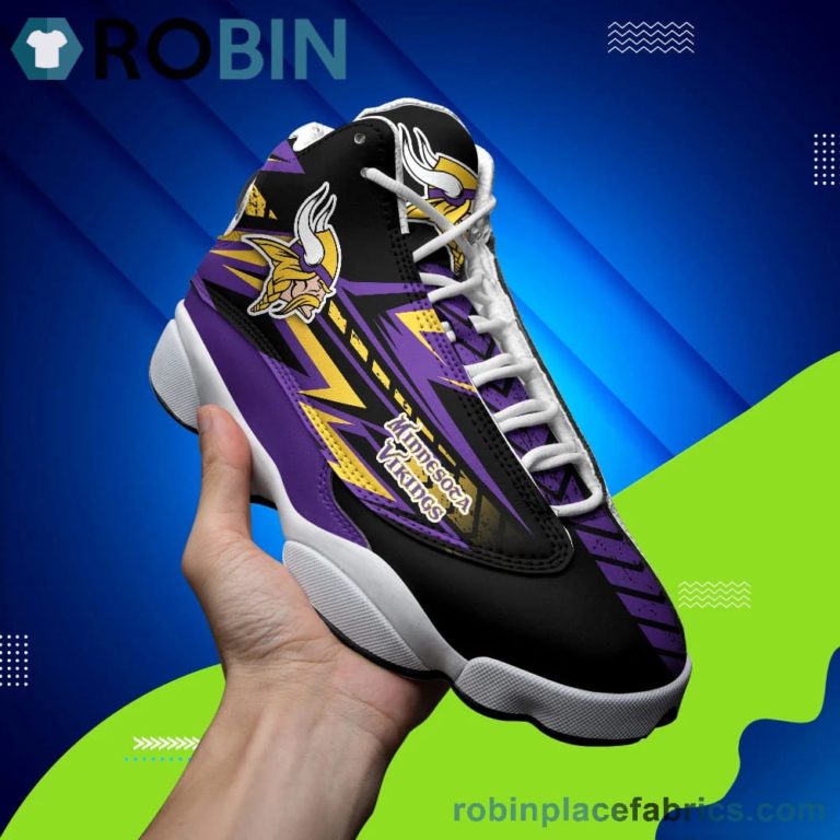 Minnesota Vikings NFL Air Jordan 13 Sneakers