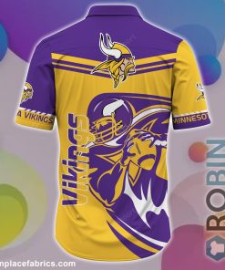 Minnesota Vikings NFL Casual Button Down Hawaiian Shirts