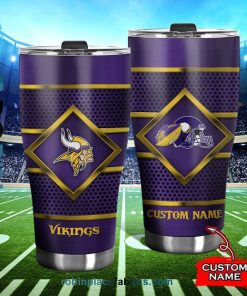 Minnesota Vikings NFL Custom Name Tumblers Cup Minnesota Vikings NFL Custom Name Tumblers Cup
