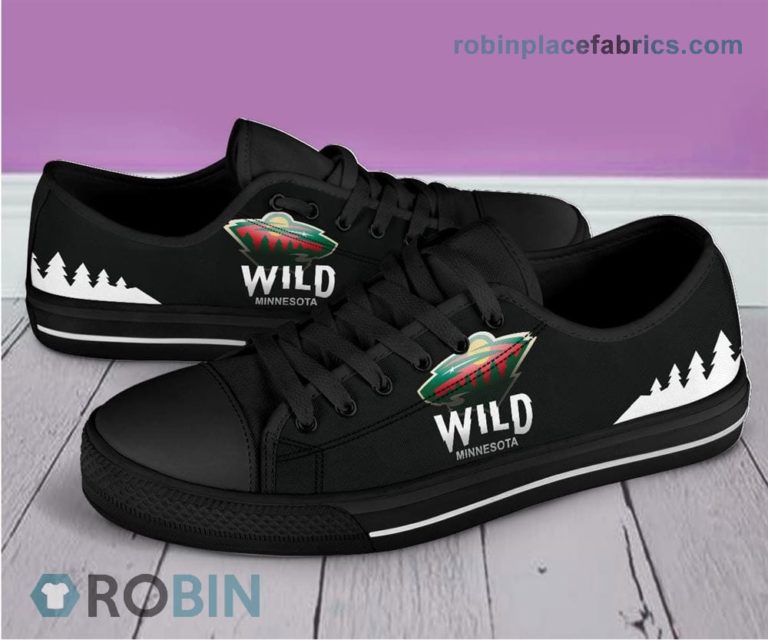 Minnesota Wild Canvas Shoes Low Top