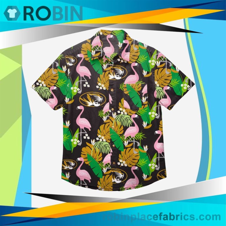 Missouri Tigers Floral Button Up Shirt