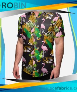Missouri Tigers Floral Button Up Shirt