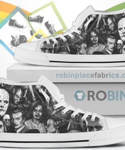 Most Favorite Horror Character Canvas High Top Shoes