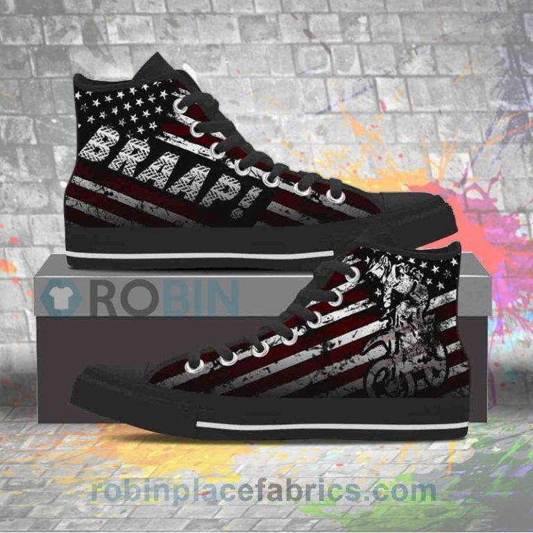 Motocross Lovers Canvas High Top Sneaker