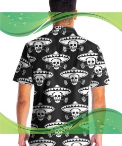 Mustache Skull Mexico Hawaiian Shirt