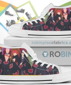 Naruto Akatsuki Team Canvas High Top Shoes