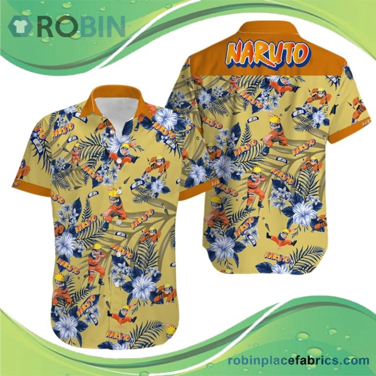 Naruto Hawaiian Shirt Anime Hawaiian Beach Shirt