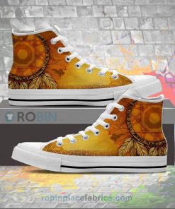 Native American Dream Catcher Canvas High Top Shoes
